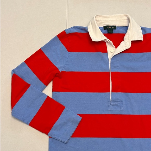 VINTAGE J.CREW ALWAYS STRIPED POLO LONG SLEEVE SHIRT WOMENS SIZE SMALL - Picture 5 of 13